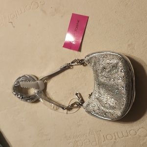Brand NWT Betsey Johnson Sparkle Rhinestone Purse/Wristlet
